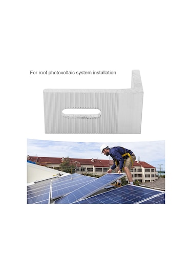 Ximistore9 10 Adet Alüminyum L Tipi Güneş Paneli Rakorları - Çatı Montajı İçin Dayanıklı, Kolay Kurulumlu Güneş Enerji Sistemi Tutucuları