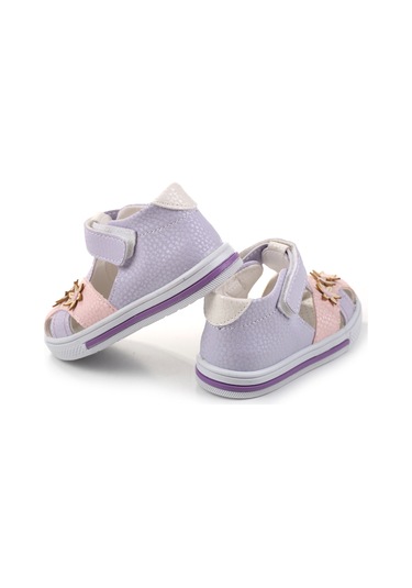 Şirin Bebe 1716 Kız Bebek Ortopedik Ayakkabı Sandalet Lila