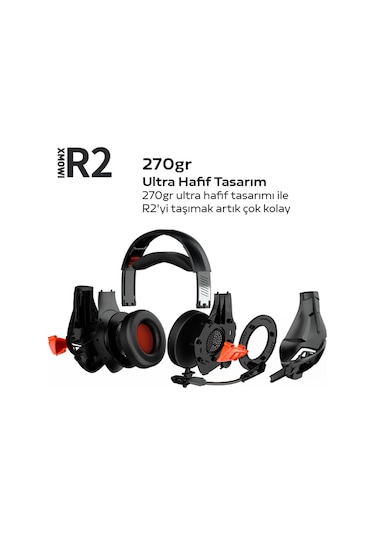 xMowi R2 Mikrofonlu RGB Oyuncu Kulaklığı