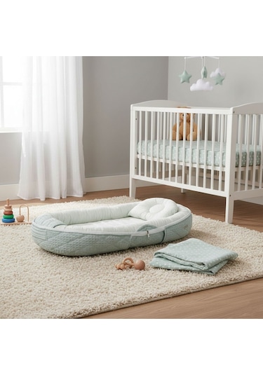 Baby Nest Katlanır Bebek Yuvası Mint
