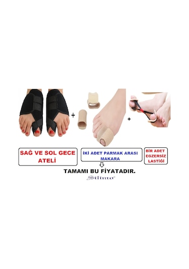 Gece Ateli Ayak Baş Parmak Kemik Düzeltici Ayak Bunyon Makara