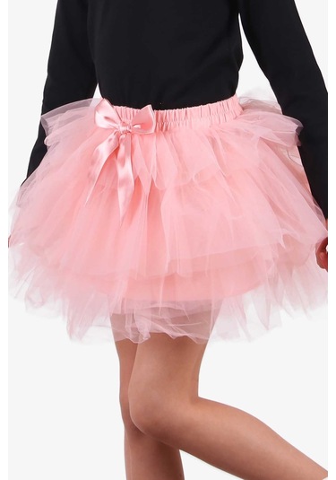 Breeze Kız Çocuk Tütü Etek 8-12 Yaş, Somon Pembe