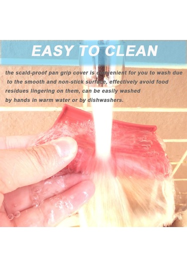 Çift Silikon Tencere Sapı Yardımcıları, Tava Sapı Koruyucu, Dökme Demir Tencere Rafı Seti, Kaymaz, Isıya Dayanıklı, Yalıtımlı Saplar