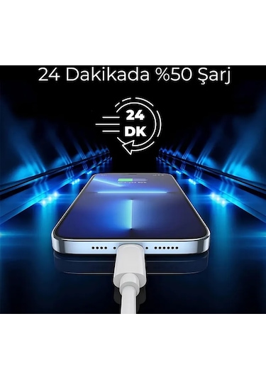 Woyax By Deji iPhone 15 16 - 15 16 Pro - 15 16 Plus - 15 16 Pro Max Uyumlu 25 W Type-c Hızlı Şarj Aleti