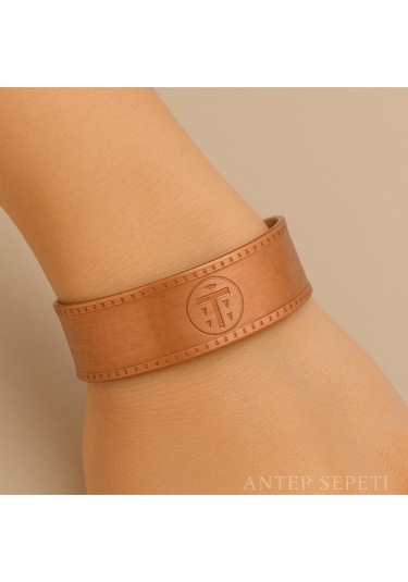 Bakır Klasik Bileklik Kırmızı