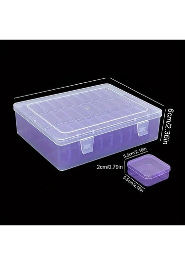 30 Izgara 5.5 Beyaz İç Kutu + Dış Kutu 30 Izgara Saklama Kutusu, Renkli Ve Taşınabilir A