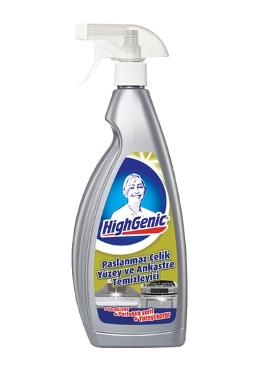 Highgenic Paslanmaz Çelik Yüzey ve Ankastre Temizleyici Sprey 750 ML