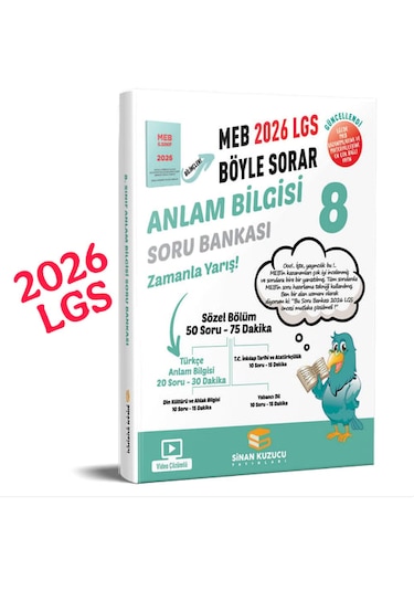 Sinan Kuzucu 8.sınıf 2026 Lgs Meb Böyle Sorar Anlam Bilgisi Soru