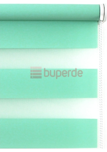 Buperde Su Yeşili Eko Zebra Stor Perde