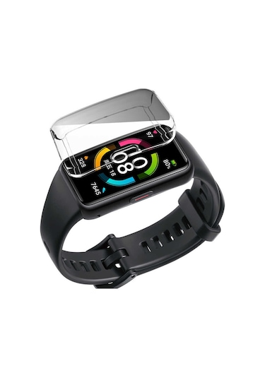 Huawei Band 7 Tgco Watch Gard 09 Koruyucu Silikon - Siyah