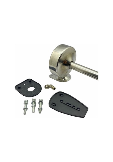 Havalı Korna Tekli Krom 520 Mm Marin Valf Ve Bobin Mevcut Değil