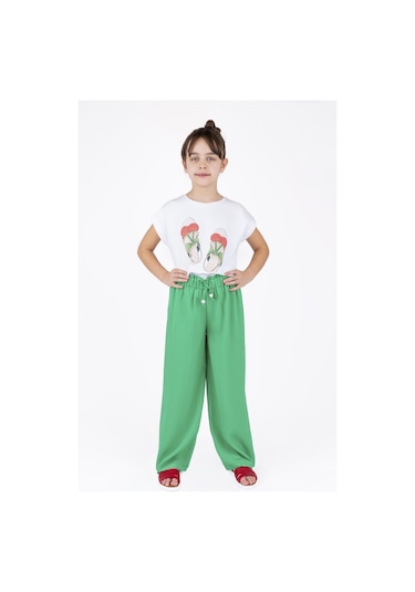 Bestkids Kız Çocuk Bol Paçalı Pantolon 6-14 Yaş 14100 001