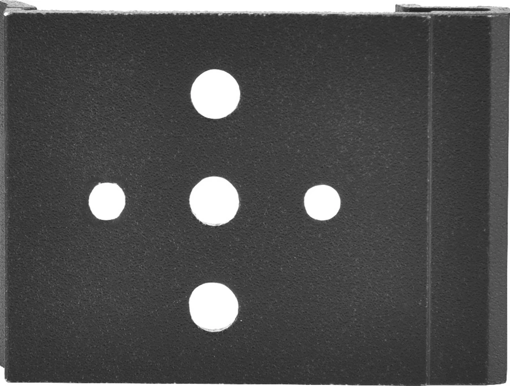 Tenfowee 35mm Din Rayı Sabitleyici Klipsi 5 Delikli, Pürüzlü Siyah, Alüminyum, Dayanıklı Diğer