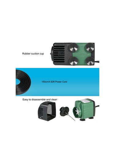 Tenfowee 25w 1500l/h Dalgıç Su Pompası - Akvaryum, Çeşme Ve Hidroponik Sistemler İçin Kompakt Ve Çok Amaçlı