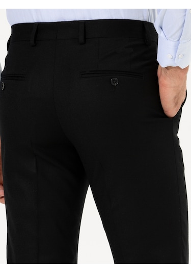Cacharel Siyah Slim Fit Kumaş Pantolon