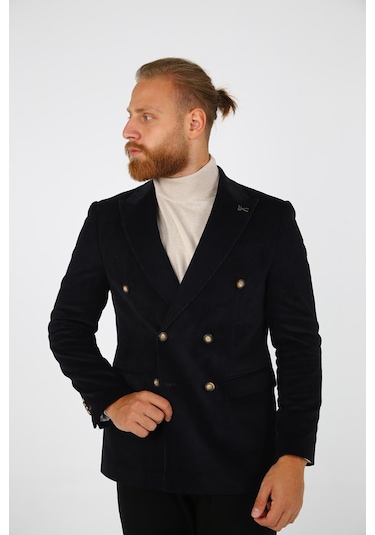 Brango 30152 Erkek Blazer Ceket Lacivert
