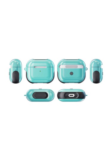 Noktaks - Airpods 3. Nesil Uyumlu - Kılıf Darbelere Karşı Dayanıklı Shockproof Silikon Kılıf - Pembe - T19612 Pembe