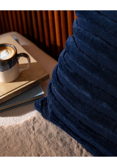 Madame Coco Bourgogne Kırlent Kılıfı - Lacivert - 45x45 Cm Kırl0000000063