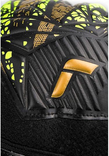 Reusch Attrakt İnfinity Finger Support 5470710 Kemikli Kaleci Eldiveni Sarı - Siyah