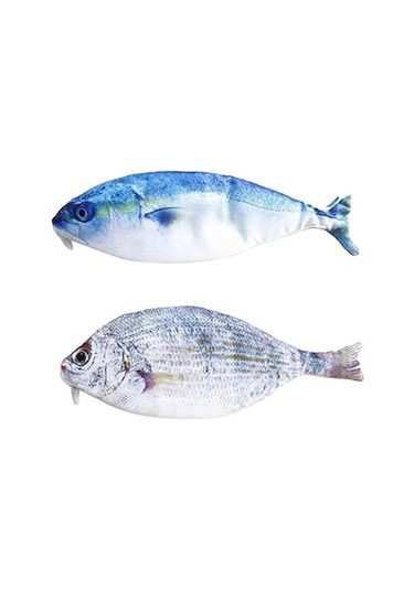 Yaratıcı Hediye Balık Şeklinde Kalem Çantası Kalem Kutusu Fermuarlı Kese Okul Kırtasiye Simülasyonu Tuzlu Balık Deniz Balığı Kalem Kutusu 2 Adet D- Whitebait Lüfer Çok Renkli