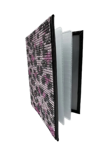 Oasis Life Pembe Taşlı Leopar Desenli Ruhsat Kılıf Kabı