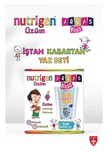 Nutrigen Üzüm 200 ML + Aquas Kids Çocuk Güneş Kremi SPF50+ 100 ML