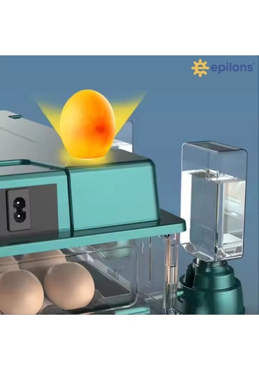 Slim Model 130 Yumurtalık Tam Otomatik Kuluçka Makinesi Gün Sayaçlı Yedek Motorlu