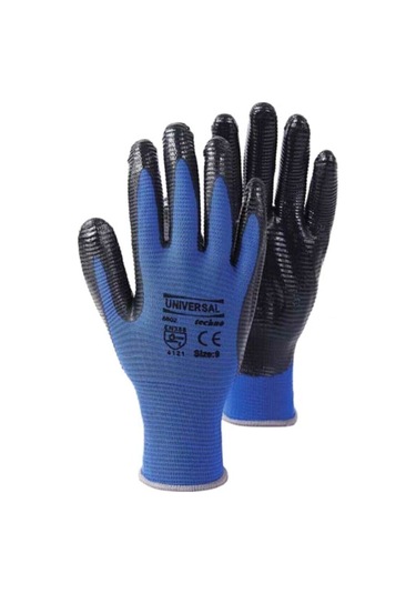 Unıversal 8802 Techno Nitril Kaplı Montaj Eldiveni Size:9