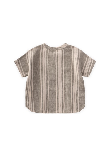 Cigit Oversize Yarım Patlı Gömlek 1-7 Yaş Yeşil Yeşil