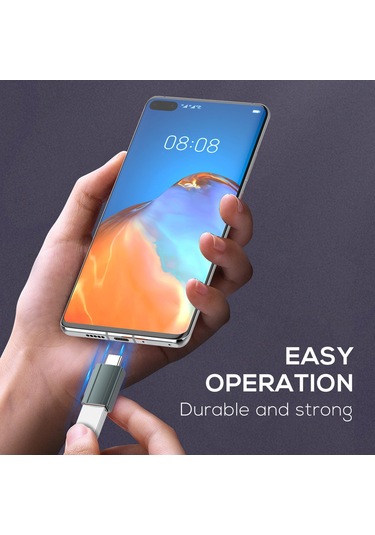 Symbee Lc140 Gri Type-c'den Usb'ye Çevirici: Otg Desteği, Şarj Ve Veri Transferi - Aluminium Malzeme