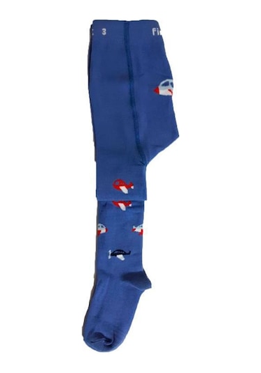 Hepsinerakip Erkek Bebek Çocuk Renkli Desenli Külotlu Çorap 3 Lü Paket Çok Renkli