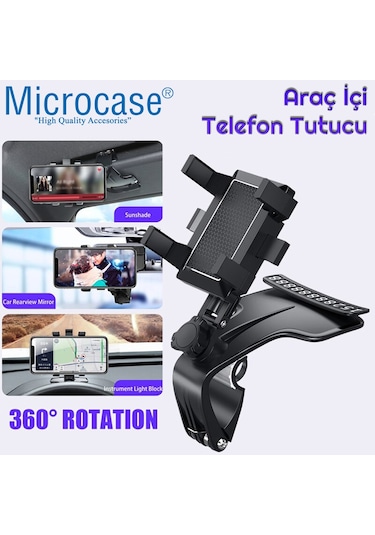 Microcase Numaratörlü Araç Içi Ön Panel Telefon Tutucu - Al2905