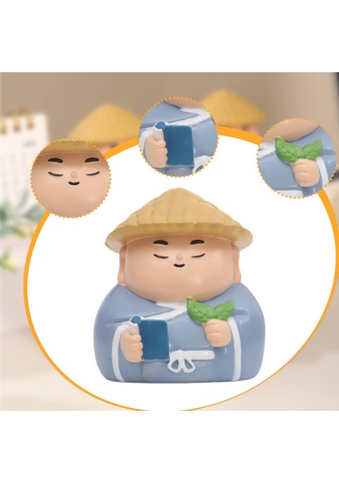 Suntek Küçük Figür Heykel Koleksiyon Reçine Süsleme 5,9x5,6x6,6 Cm