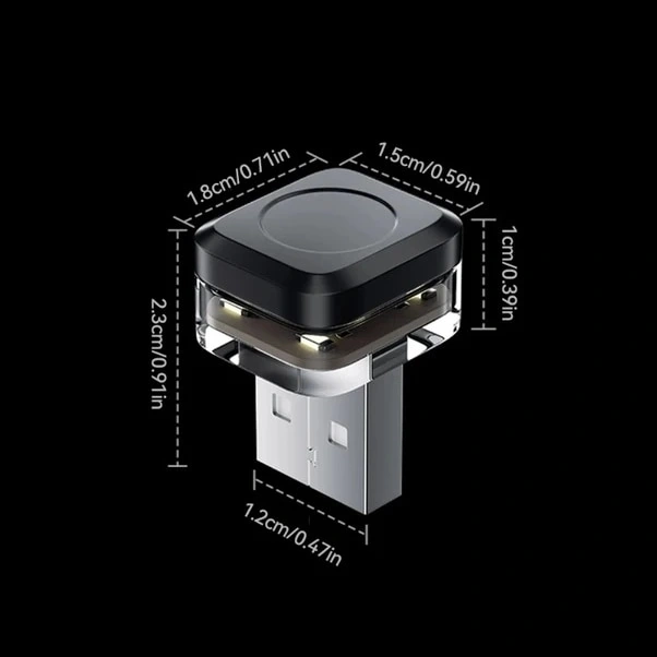 Trendooze Turcoshop11 Evrensel Usb Led Araç İçi Aydınlatma Mavi Neon Aksan