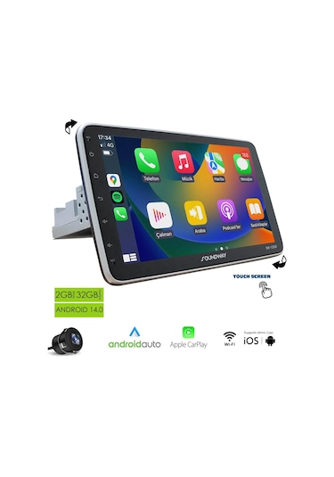 Soundway Sw-12500 Tablet Multimedya Android 10 İnç Universal 2+32gb Oynar Başlık 10"