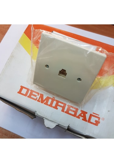 Dmr Demirbağ Soketli Tlf Prizi Rj11 Nümeris Telefon Prizi 1 Adet