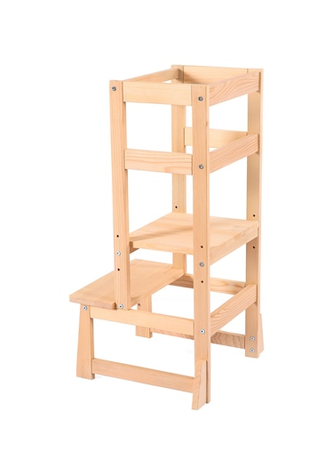 Kukka Ahşap Öğrenme Kulesi Naturel Naturel