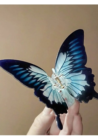 Symbol Küçük Dev Kelebek Saç Tokası 283906103 Mavi