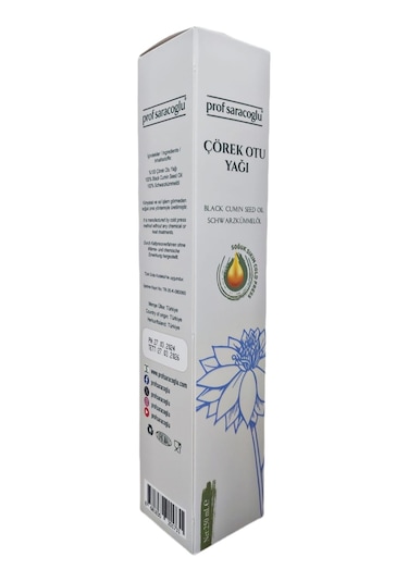 Prof Saracoglu Soğuk Sıkım Çörekotu Yağı 250 ML
