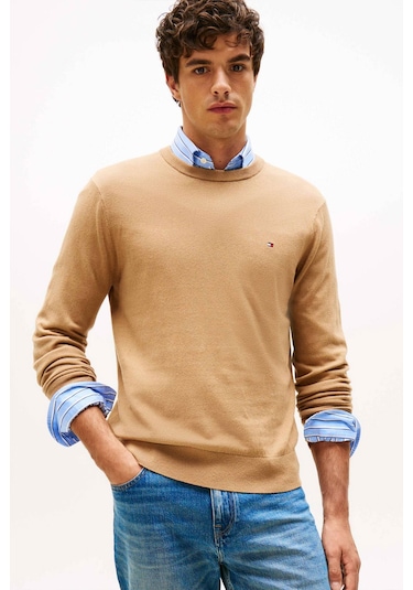 Tommy Hilfiger Erkek Kazak Bej