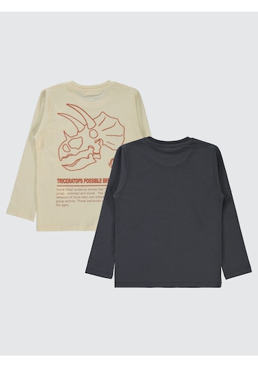 Civil Boys Erkek Çocuk 2'li Sweatshirt 5-13 Yaş Antrasit Antrasit