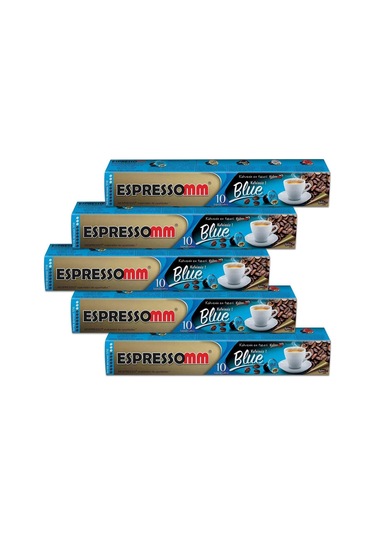 Espressomm Nespresso Uyumlu Blue Kafeinsiz Kapsül Kahve 50 Adet