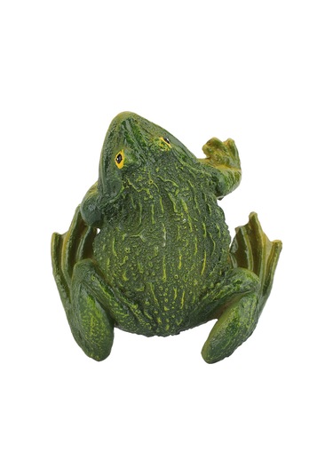 Ximistore9 Doğa Stili Kuru Boyalı Kurbağa Figürü - Bahçe, Ev Dekoru İçin Dayanıklı Reçine Makyaj