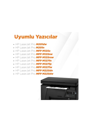 Hp Cf283A Uyumlu Toner / Hp M201A/ M125A/ M225A/ M127 Uyumlu Tone