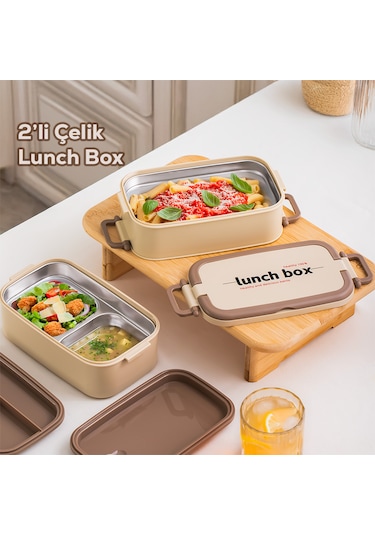Porsima 1559 2 Katlı Vakumlu Yemek Termosu Lunch Box Sefer Tası