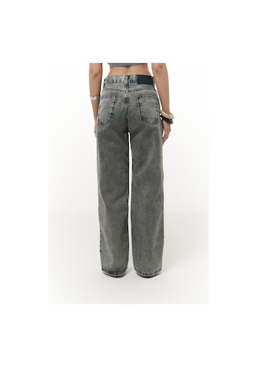 Mai Collection Mai Studios Co. Trixie Füme Transparan Jean Pantolon Füme