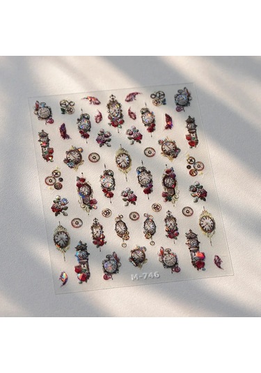 1 Adet 5d Japon Pembe Petal Kabartmalı Nail Art Etiketler Zarif Retro Çiçek Kendinden Yapışkanlı Transfer Tırnak Süslemeleri Çıkartmaları Dıy Palegoldenrod