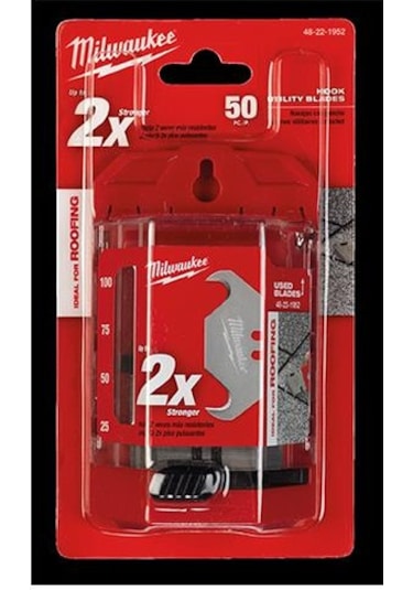 Milwaukee T48221952 Ağır Hizmet Tipi Maket Bıçağı Yedeği 50’Li. K