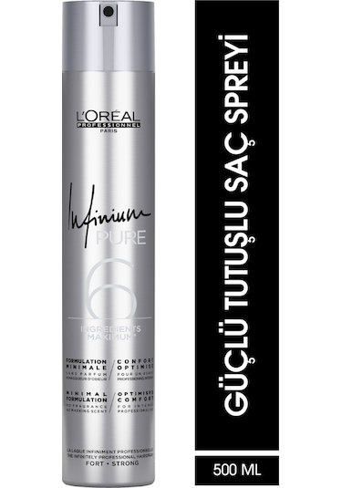 L'Oréal Professionnel Infinium Pure Ekstra Güçlü Saç Spreyi 500 ML
