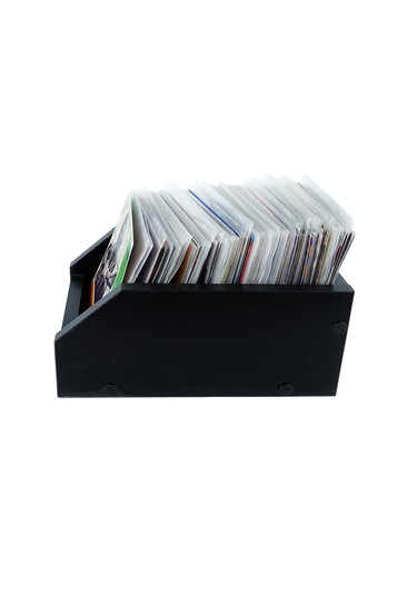 Ahşap 7" Plak Kasası Siyah